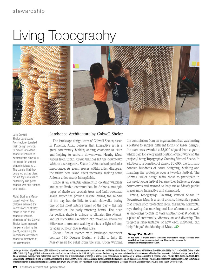 Landscape Architect and Specifier News: Living Topography
